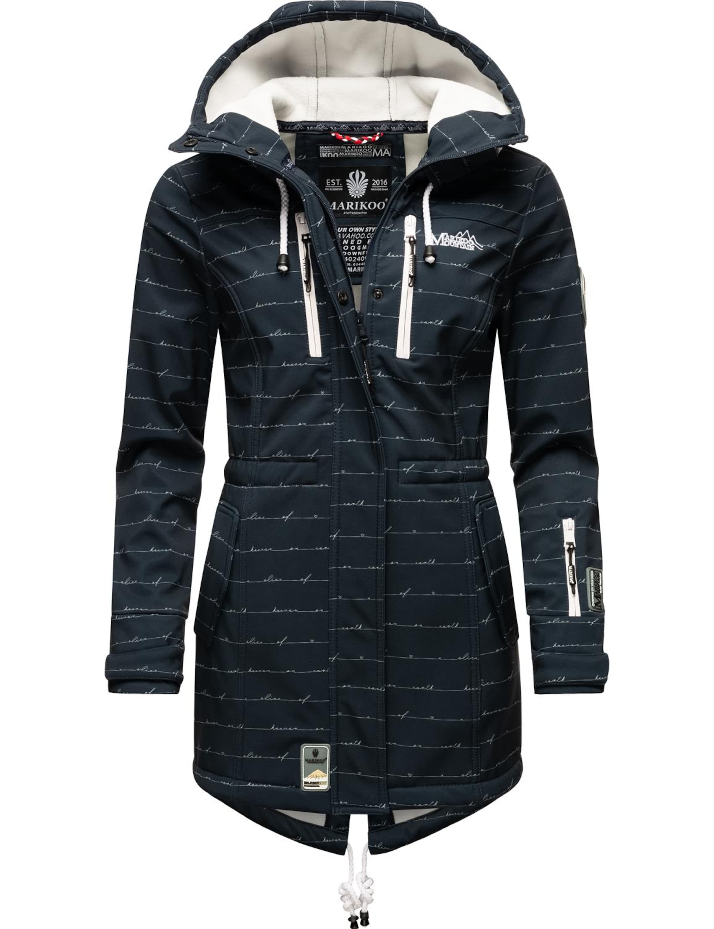 MARIKOO Funkčný kabát 'Zimtzicke' - béžová / námornícka modrá / sivá / červená / biela, Produkt