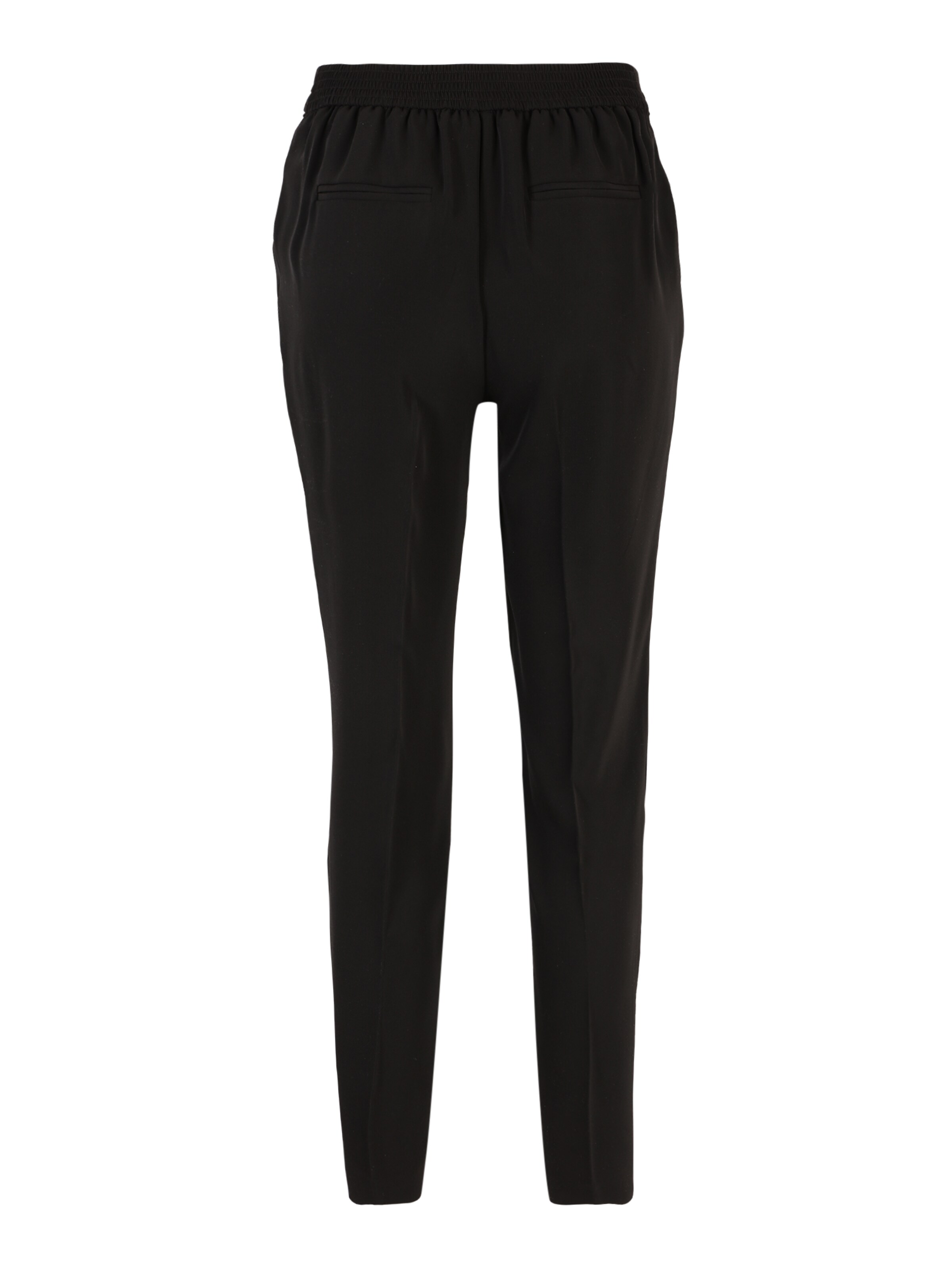 Wallis Regular Veckad byxa i svart