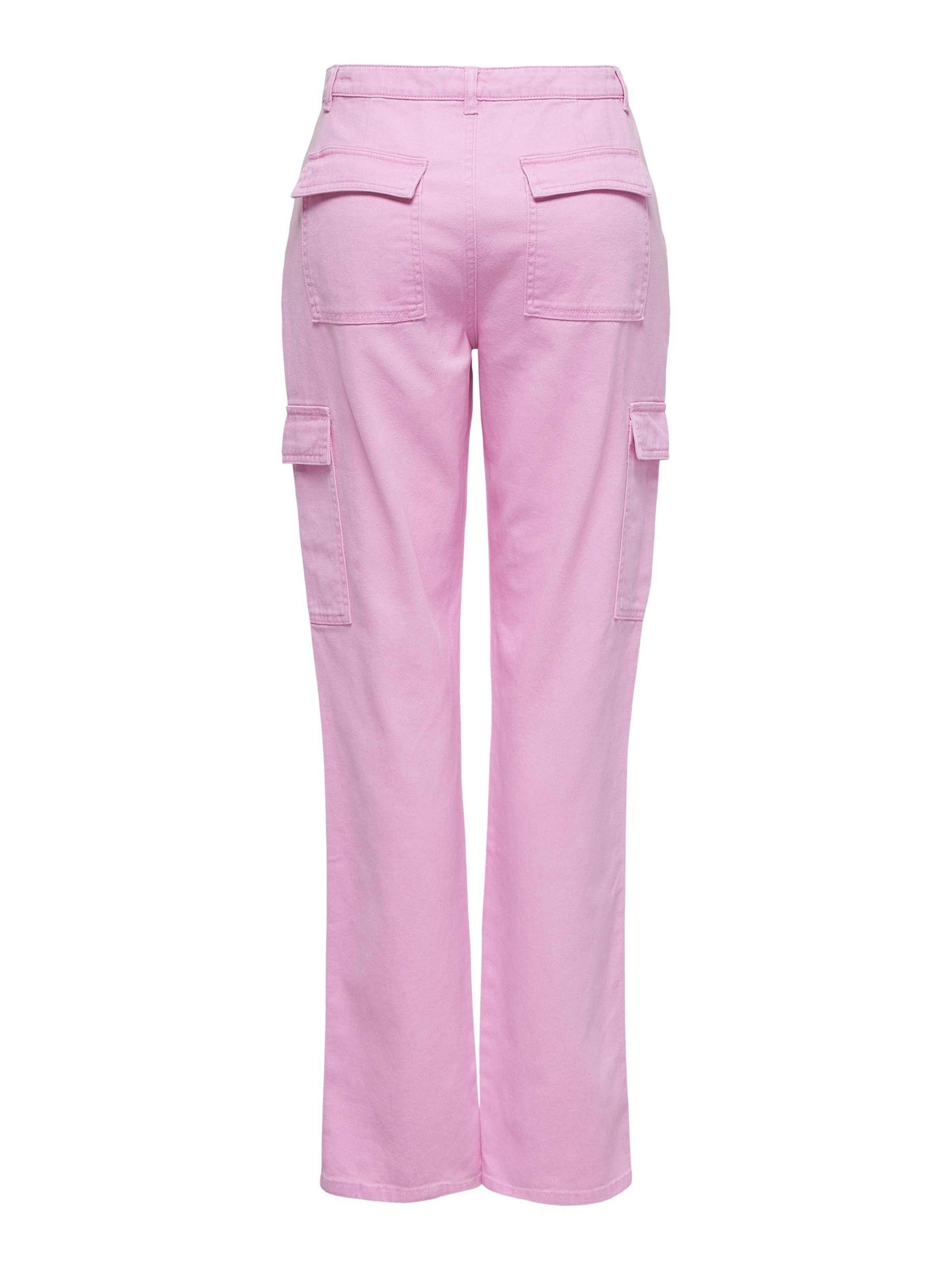Regular Pantalon cargo 'MANGA' ONLY en rose