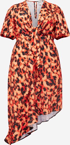 River Island Plus Summer Dress 'PHOEBE' in Orange: front