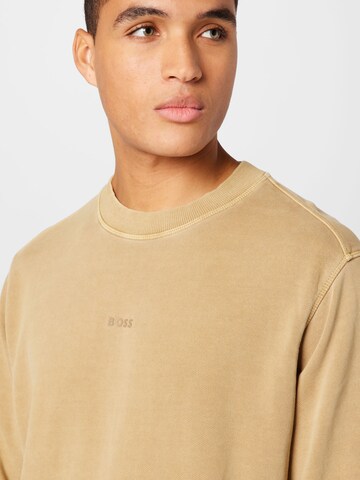 BOSS Sweatshirt 'Wefade' i beige