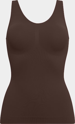 Haut modelant 'Figurformendes Shapewear Tanktop' cfab (formerly creamy fabrics) en marron : devant