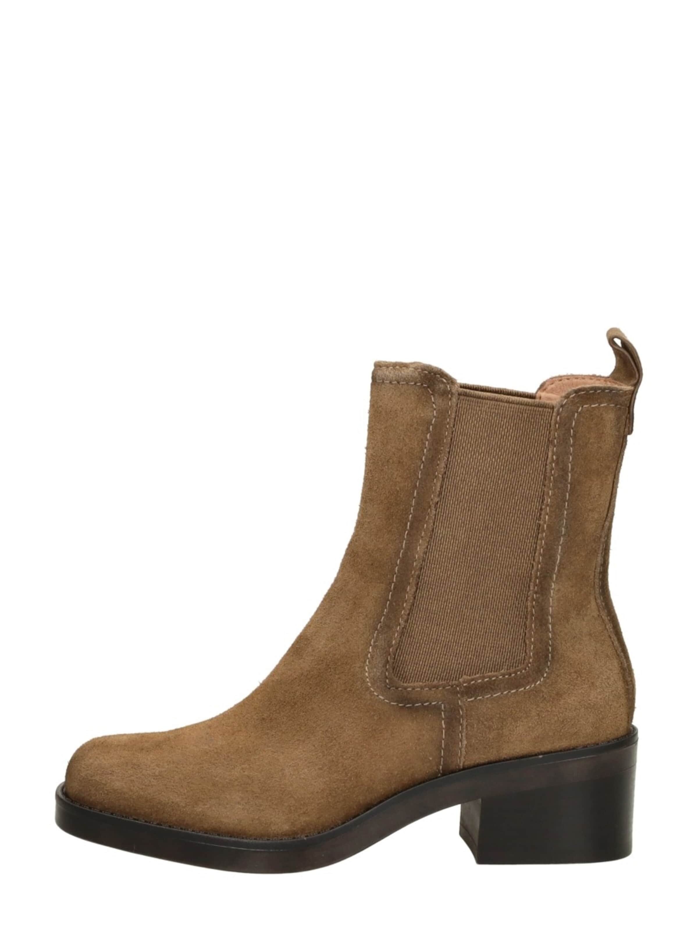 Tamaris Boots 'Enkellaarsjes Hak' in Bruin: voorkant