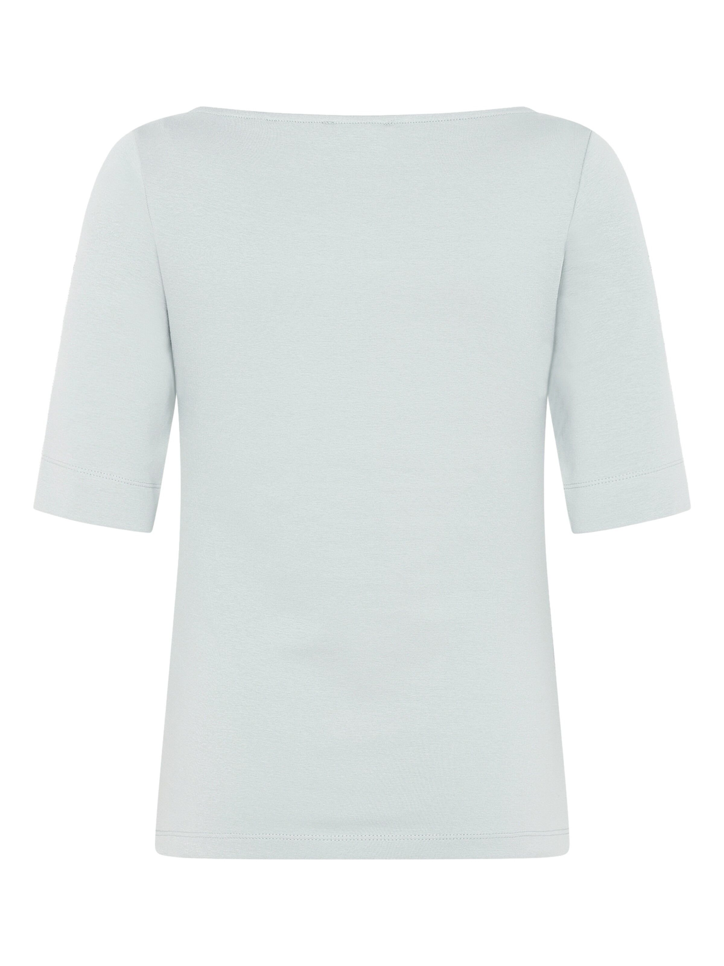 zero Basic Shirt mit U-Boot-Ausschnitt in Blau