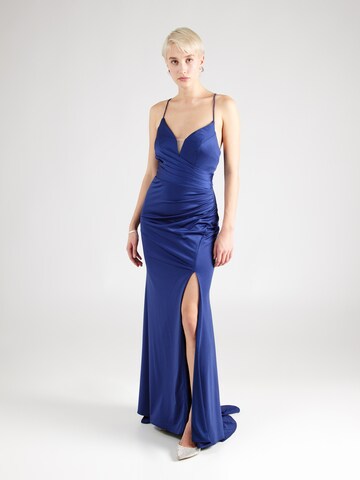 Laona - Vestido de noche en azul: frente