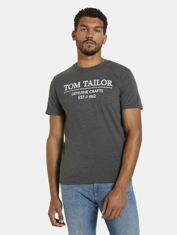 TOM TAILOR Regular fit Shirt in Grijs: voorkant