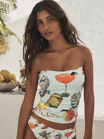 Next - Top de tankini en verde: frente