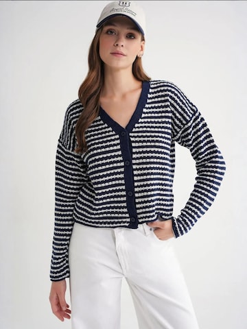 MixRay Strickjacke in Blau: Vorderseite