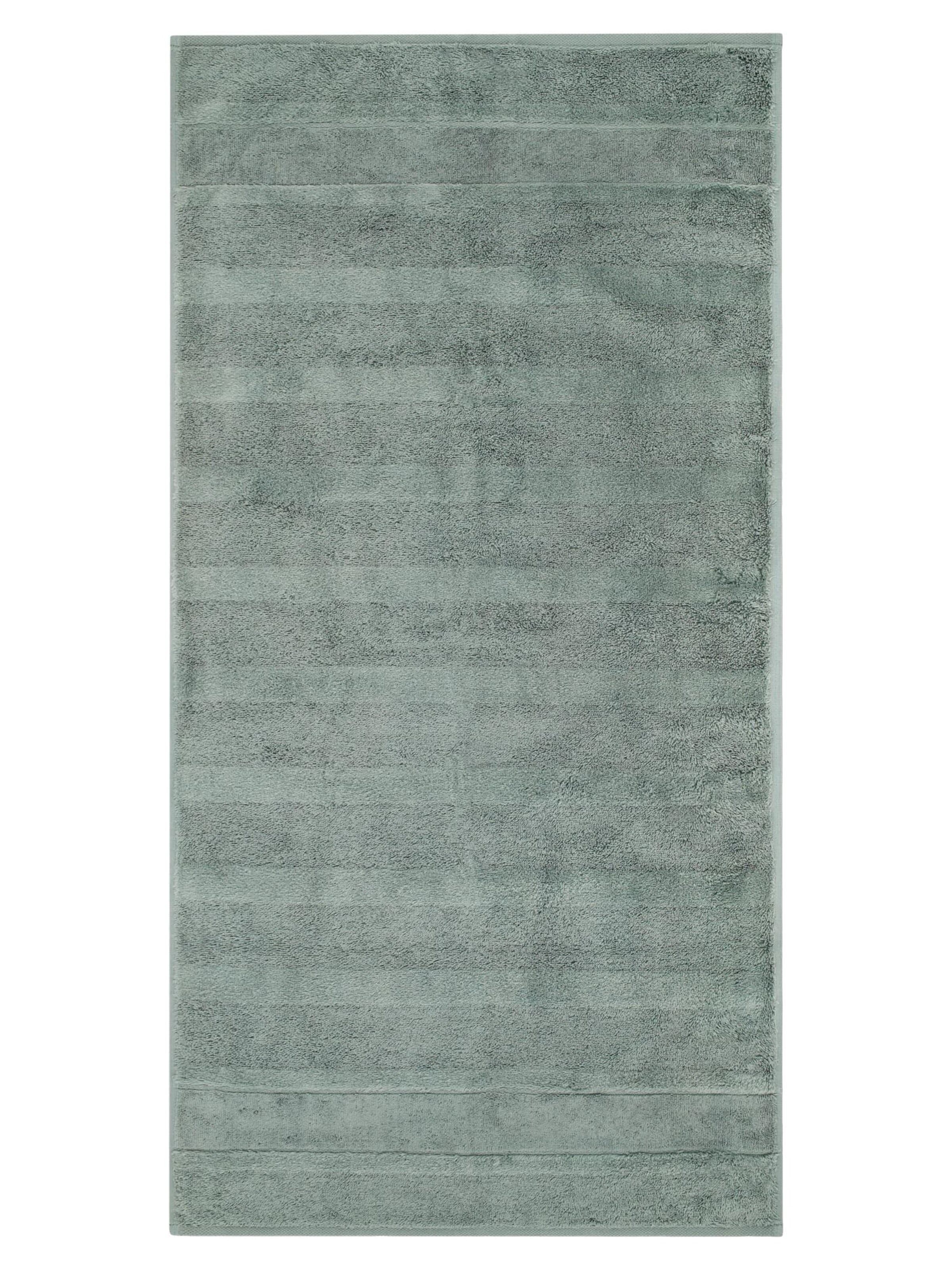 Cawö Handdoek 'Noblesse' in Groen