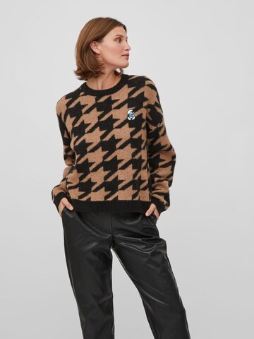 VILA Sweater 'Maya' in Brown: front