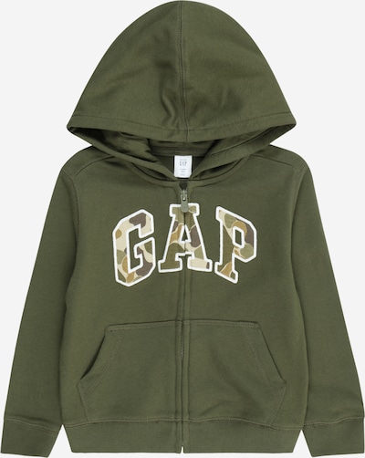 GAP Кофта на молнии в Бежевый / Зеленый / Хаки / Оливково-зеленый, Обзор товара