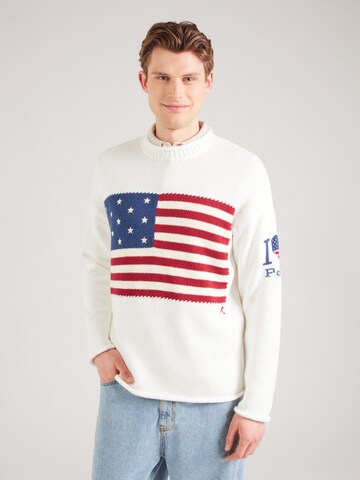 Polo Ralph Lauren Sweater in White: front