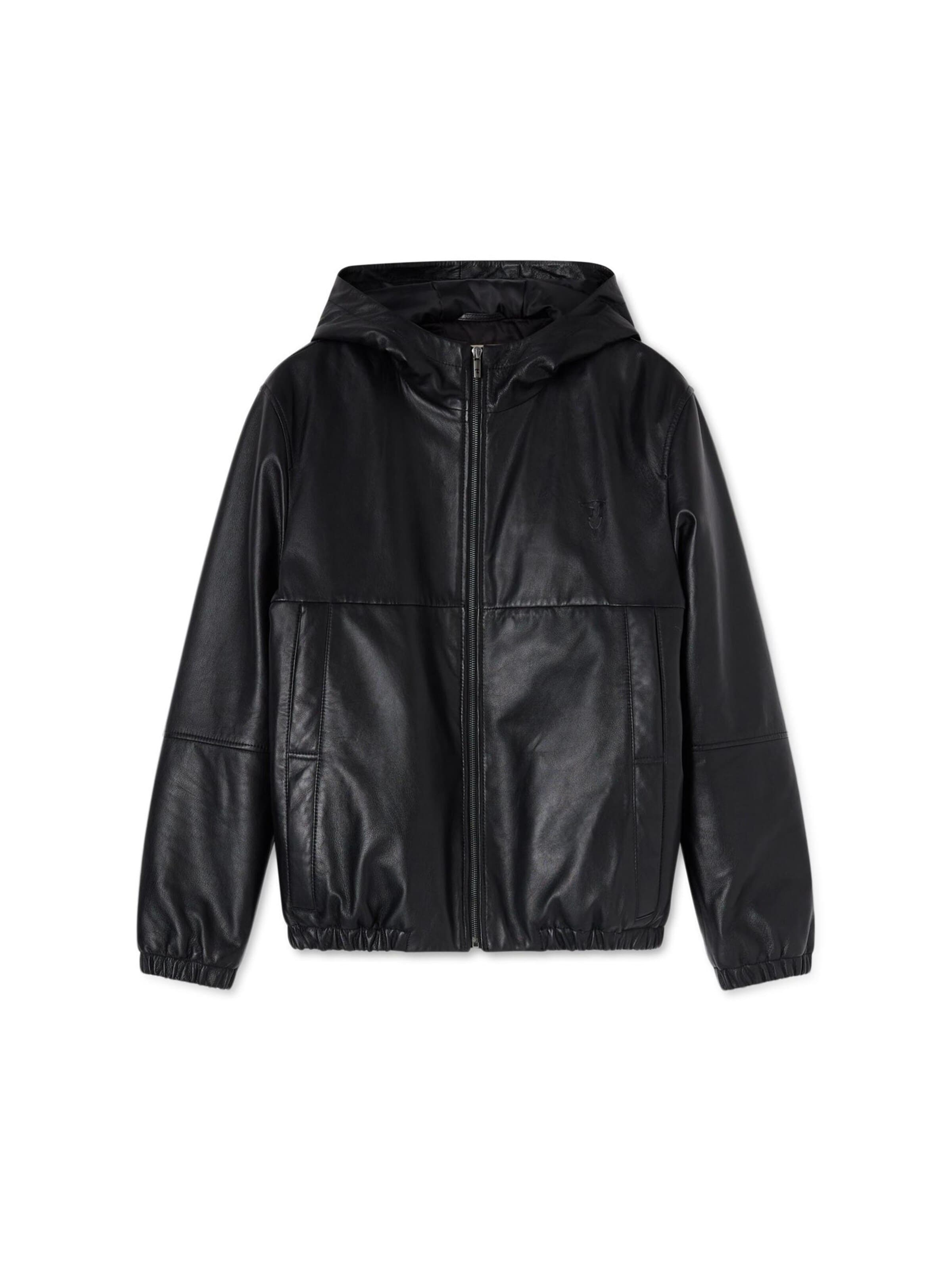 Veste mi-saison Trussardi en noir : devant