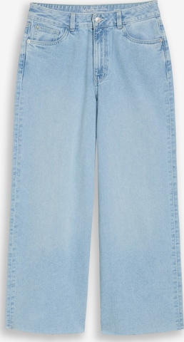 zils TOM TAILOR DENIM Platas staras Džinsi 'MIJA': no priekšpuses