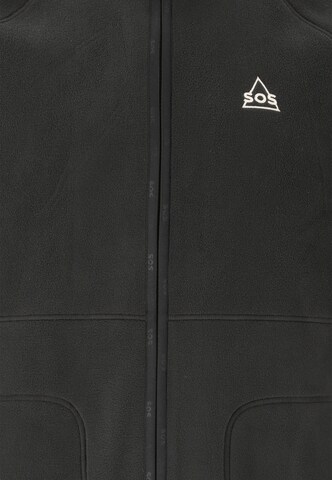 SOS Athletic fleece jacket 'Munson' in Black