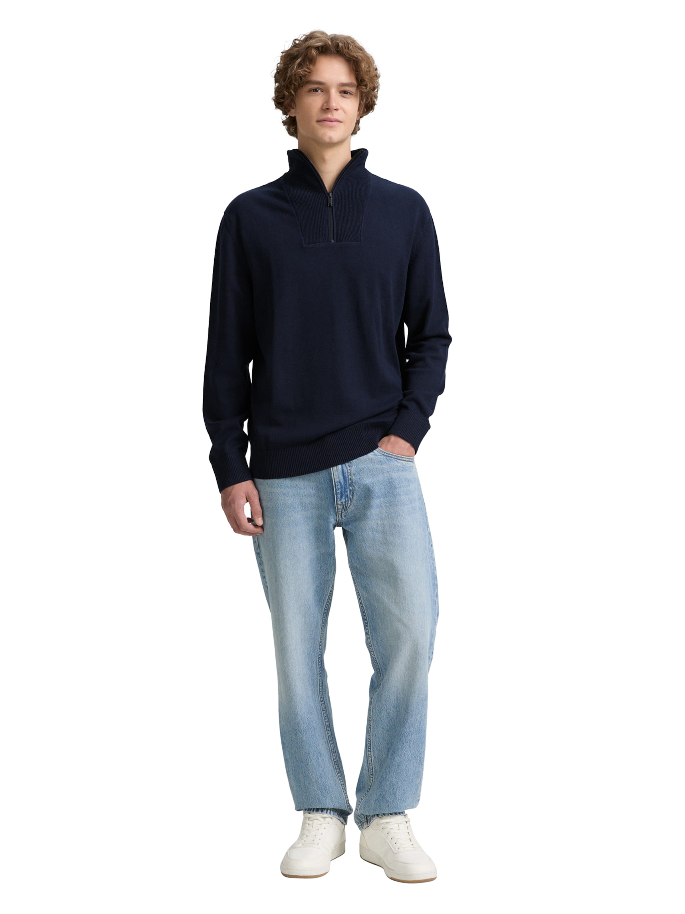 TOM TAILOR DENIM Sweater in Blue