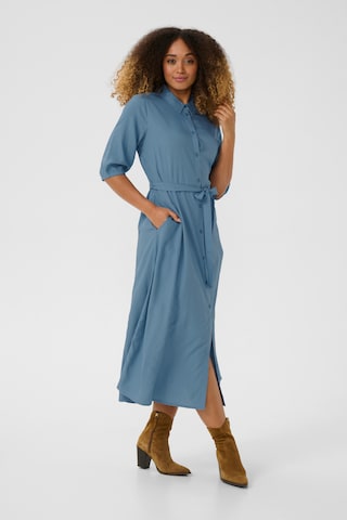 Cream Kleid 'Tiah' in Blau