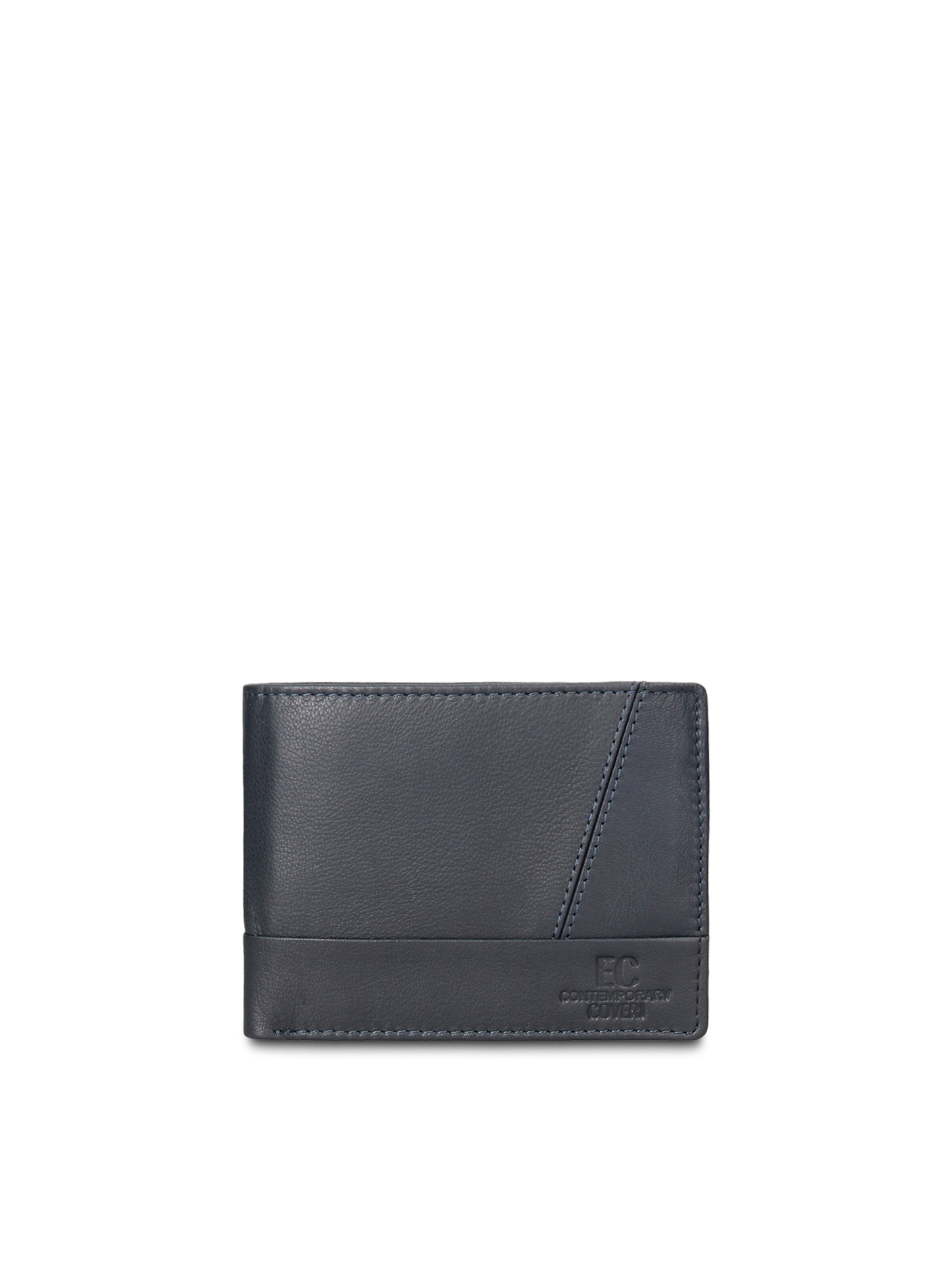 Portamonete 'Portafoglio uomo vera pelle - Astor Prime minimalista' di Coveri Collection in blu: frontale