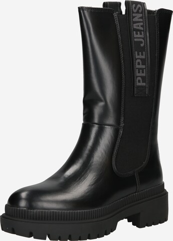 Pepe Jeans Chelsea boots 'BETTLE WILD' in Zwart: voorkant