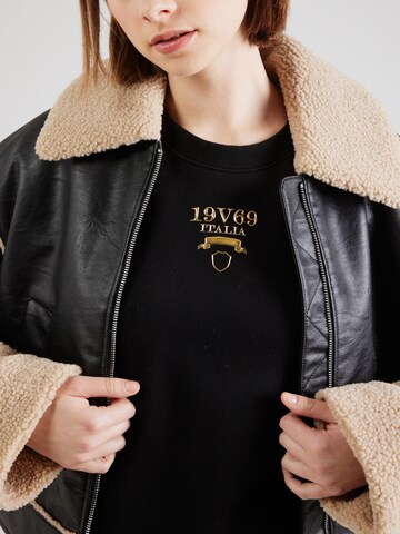 19V69 ITALIA Sweatshirt 'Bonnie' in Schwarz