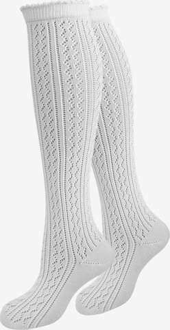 normani Trachtensocken in Weiß: Vorderseite