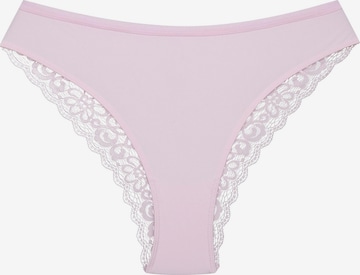 ESOTIQ - Panti 'Slip Arien, florales Muster, glatte Microfaser, mit Baumwollzwickel' en rosa: frente