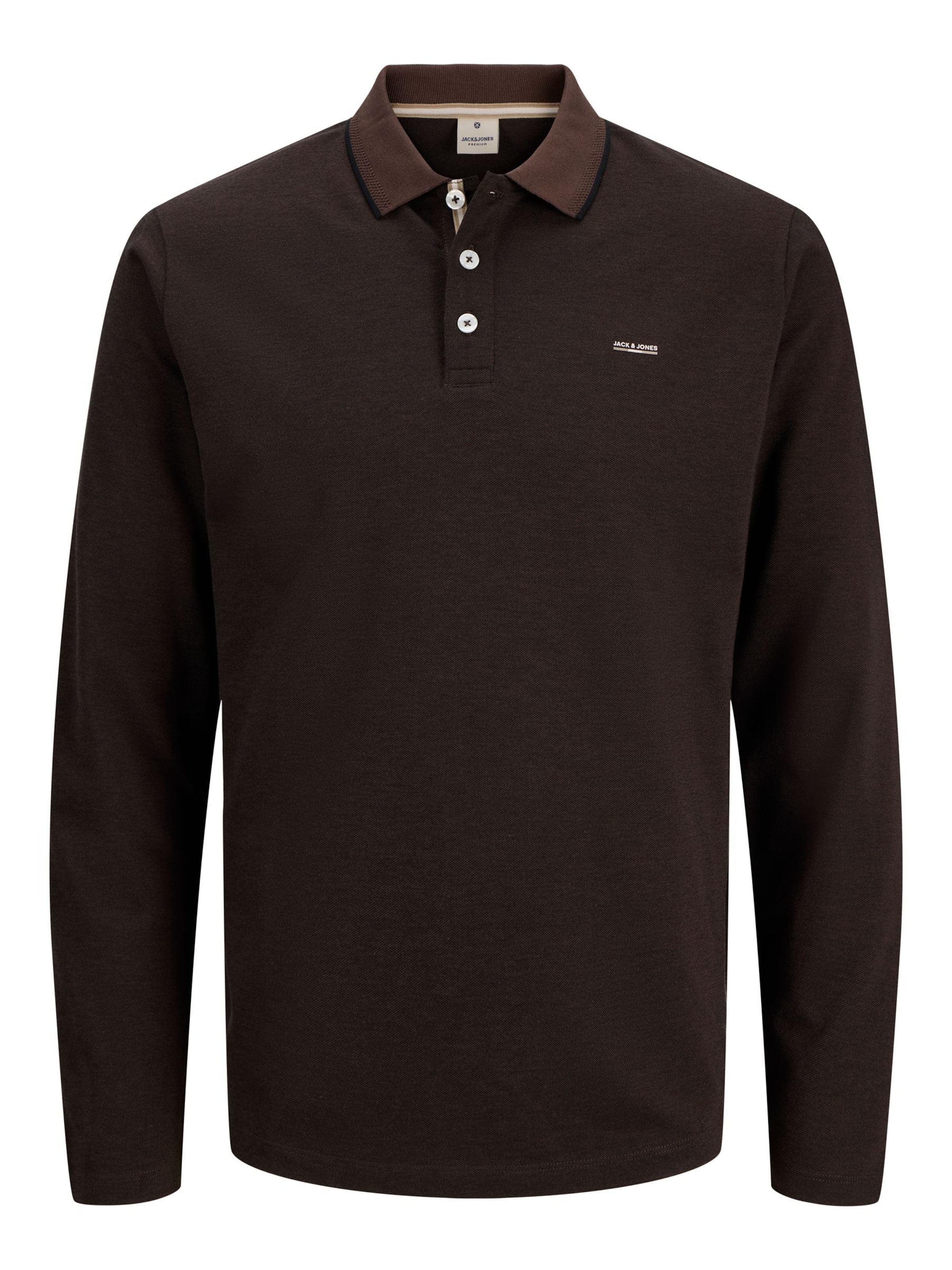 Jack & Jones Plus Shirt 'JPRBLUalves' in Bruin: voorkant