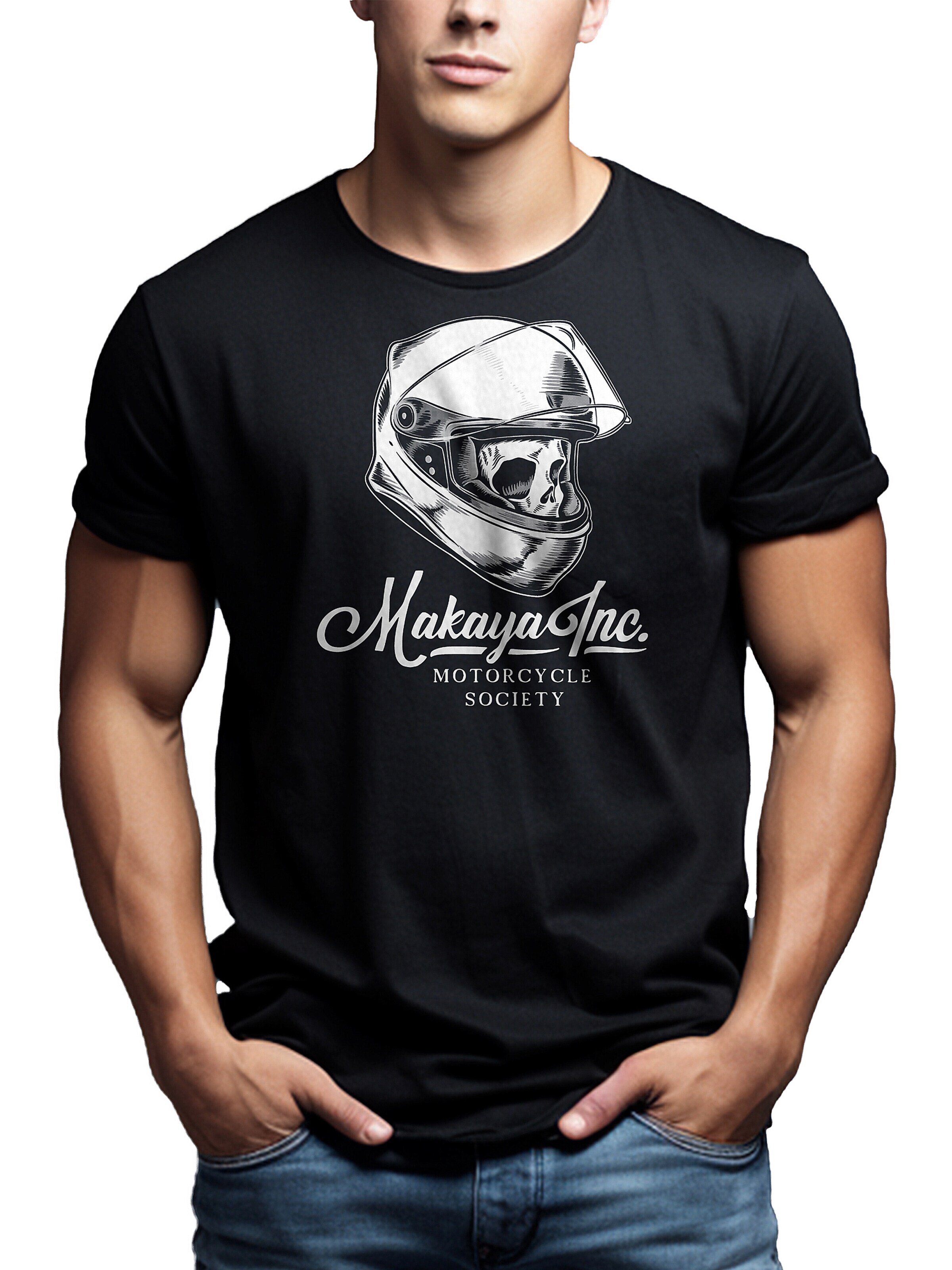 MAKAYA Shirt 'Makaya Inc.' in Black