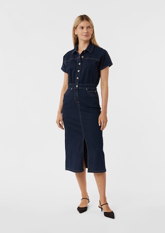 COMMA Kleid in Blau: Vorderseite