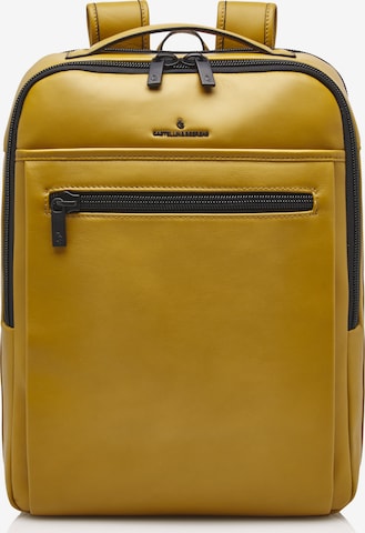 Castelijn & Beerens Laptop Bag 'Nappa X Victor' in Yellow: front