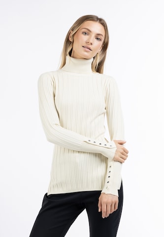 DreiMaster Klassik Sweater 'Iridia' in Beige: front