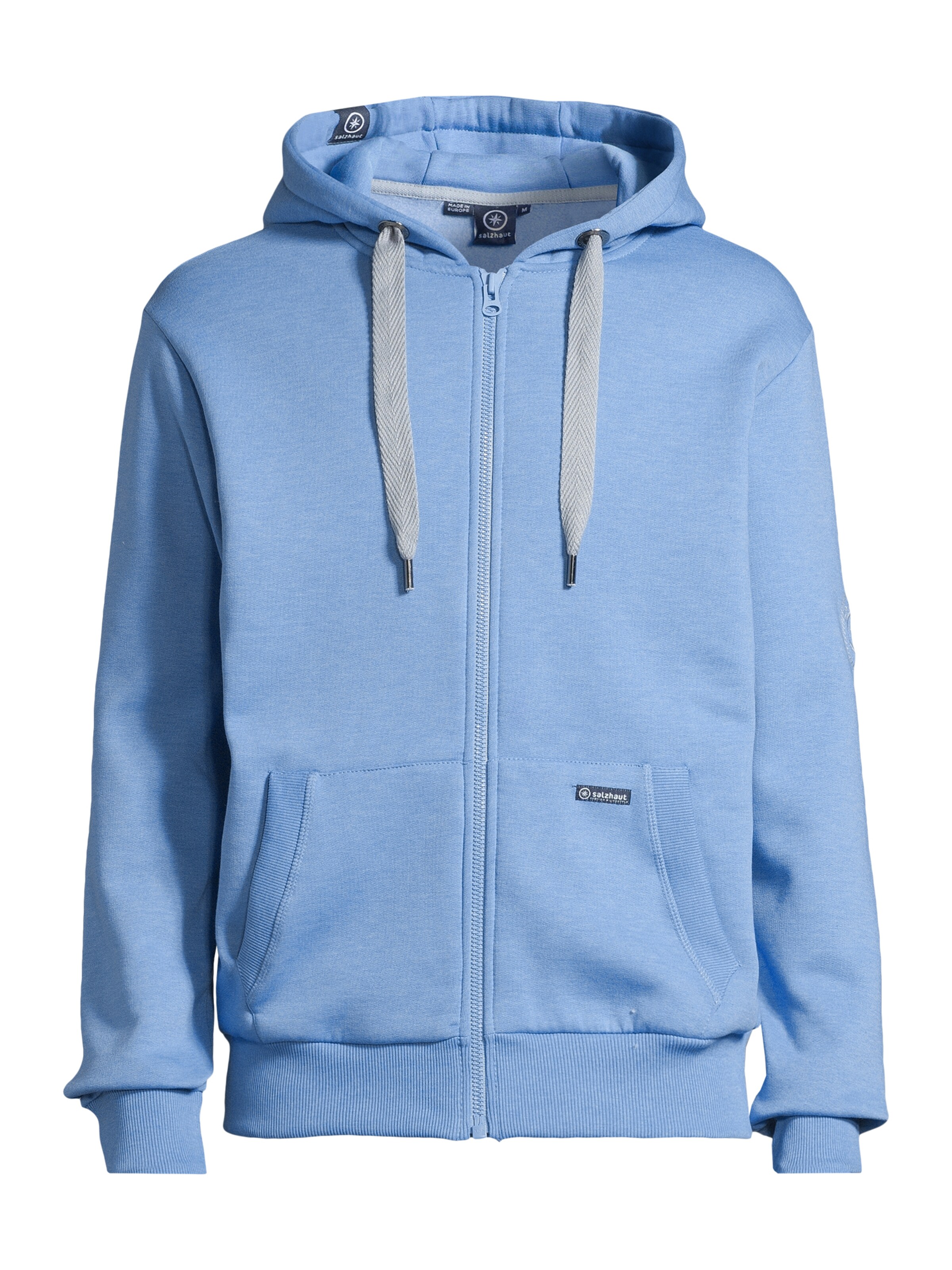 salzhaut Sweatvest 'Breker' in Blauw: voorkant