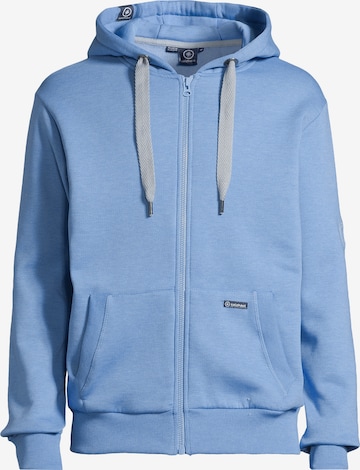 salzhaut Sweatvest 'Breker' in Blauw: voorkant