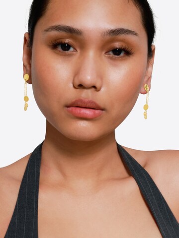 Boucles d'oreilles 'Clauda' Heideman en or : devant