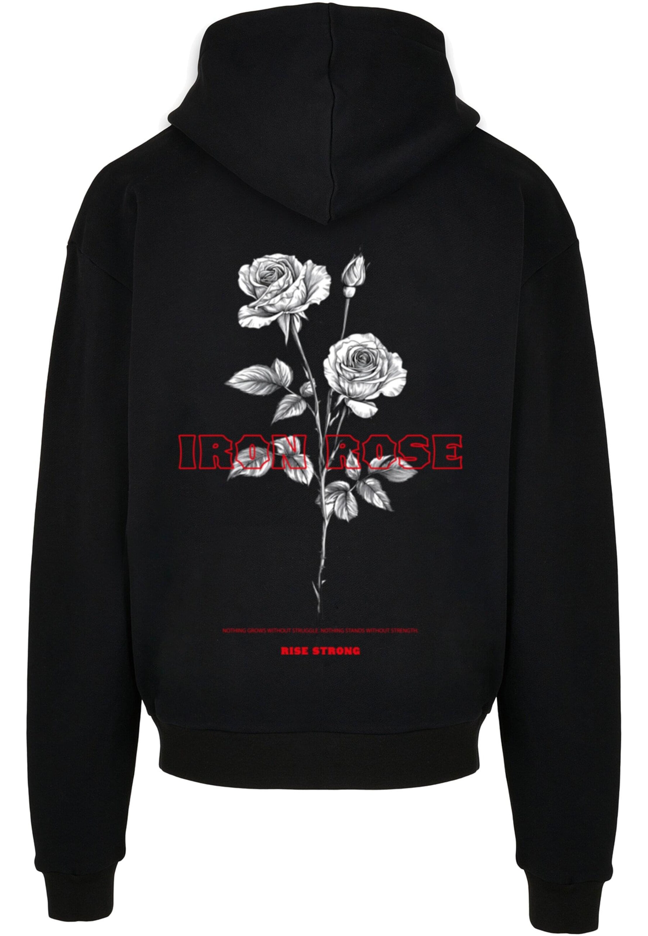 Merchcode Sweatshirt 'Iron Rose' in Schwarz