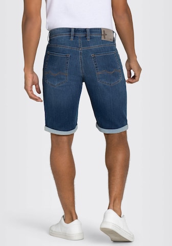 MAC Slimfit Shorts in Blau
