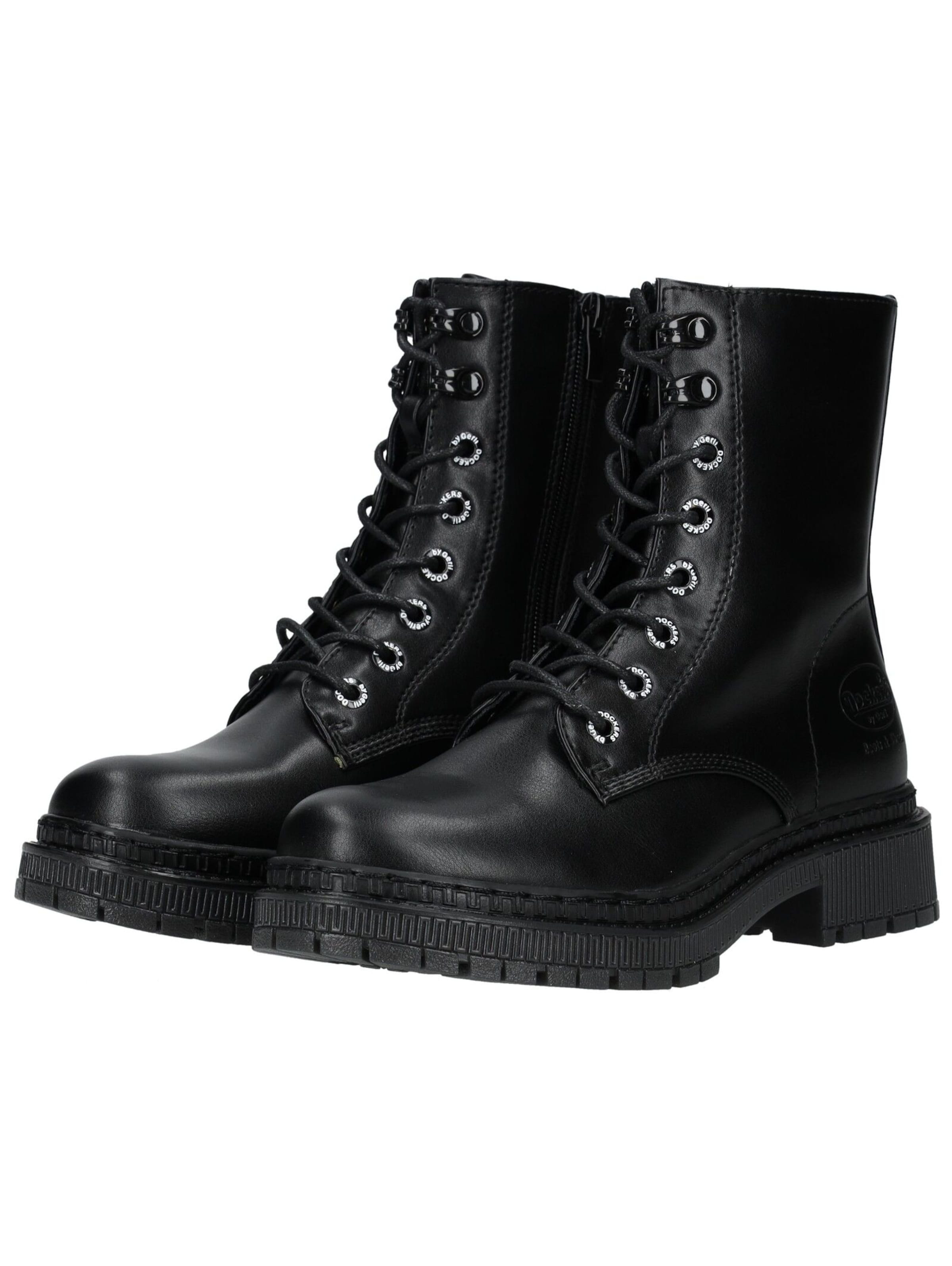 Stivaletto stringato di Dockers by Gerli in nero