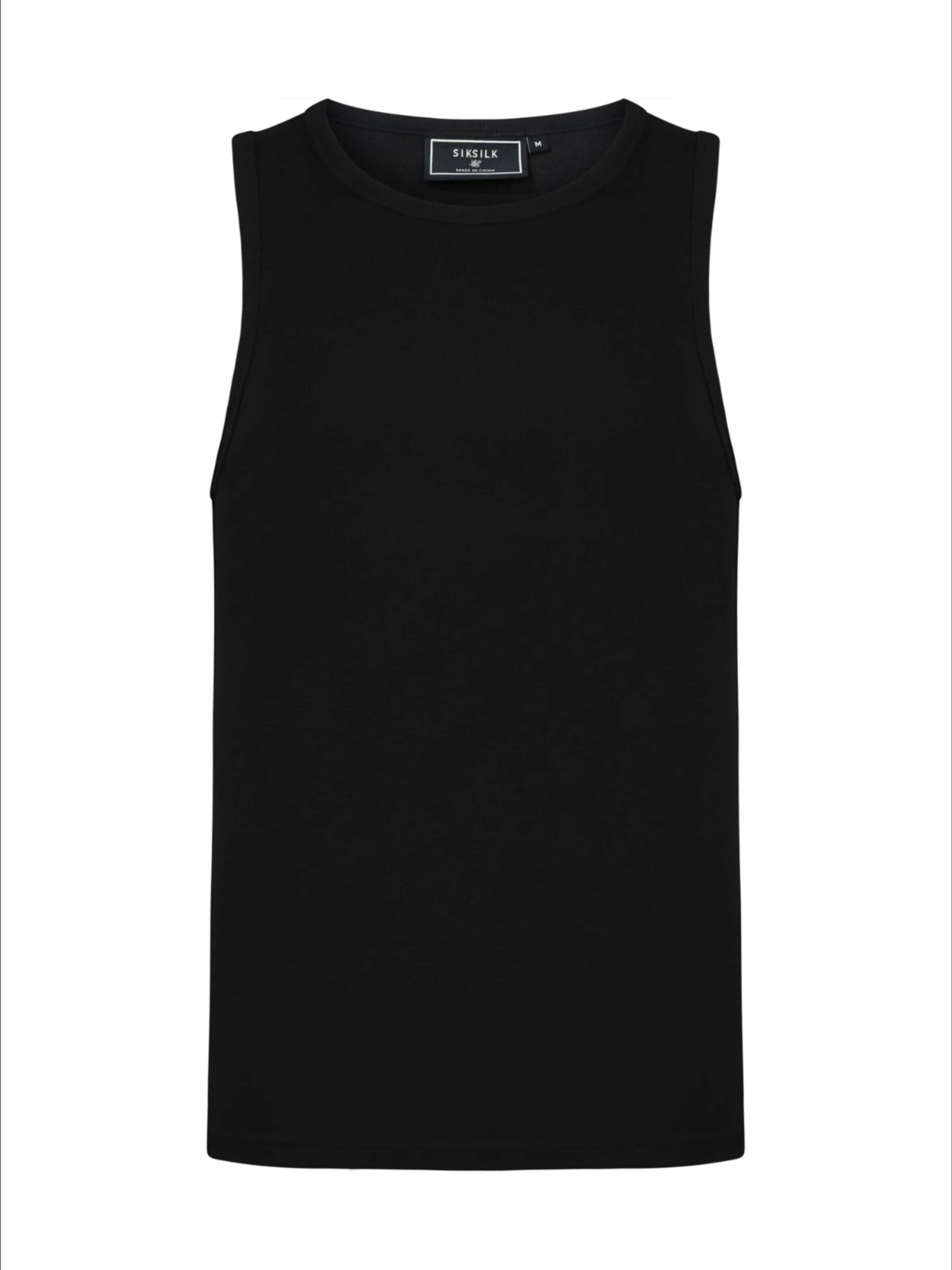 SikSilk Shirt in Schwarz: Vorderseite