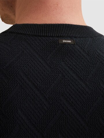 Pullover 'Pullover with crewneck and allover texture' di VANGUARD in blu