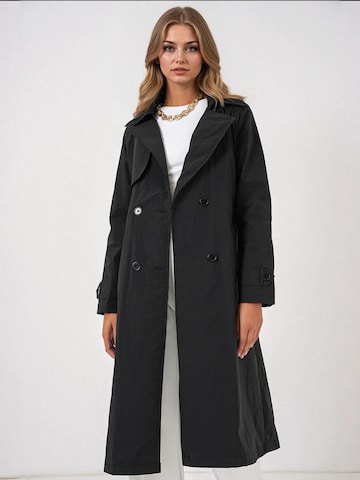 Bigdart Between-seasons coat 'Trenchcoats' in Black: front