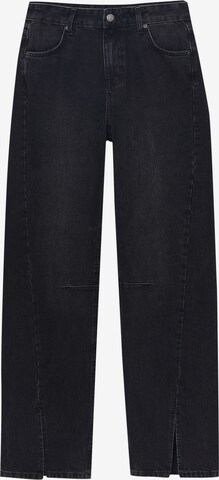 Pull&Bear Regular Jeans in Black: front