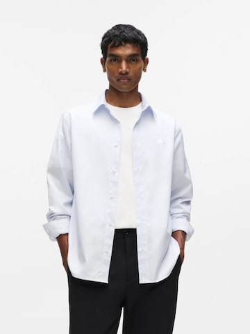 Karl Lagerfeld Comfort Fit Риза 'Kameo' в бяло: отпред