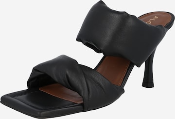 Alohas Mules in Black: front