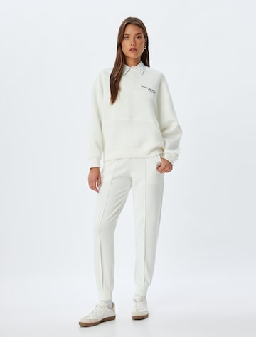 Koton Tapered Trousers in White