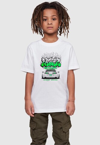 Mister Tee Shirt 'Faster Than Your Average' in White: front