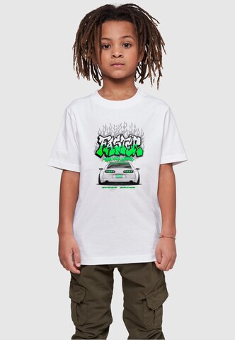 T-Shirt 'Faster Than Your Average' Mister Tee en blanc : devant