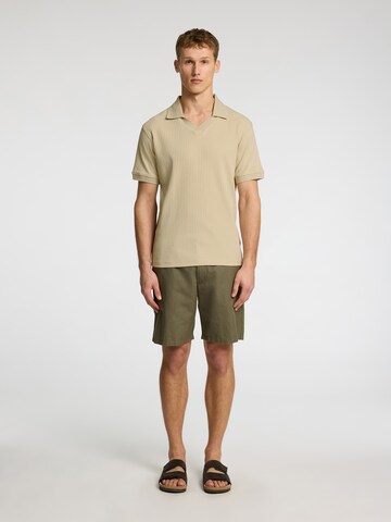 SELECTED HOMME Футболка 'SLHTRISTAN' в Бежевый