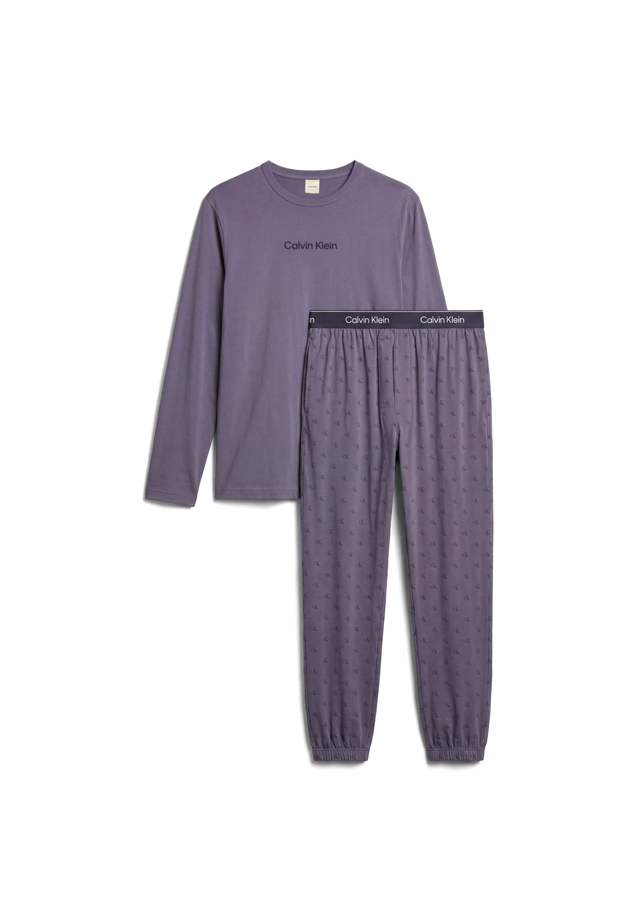 Pyjama long 'HOLIDAY' Calvin Klein Underwear en bleu : devant