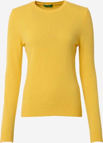 UNITED COLORS OF BENETTON Sweater in Yellow: front