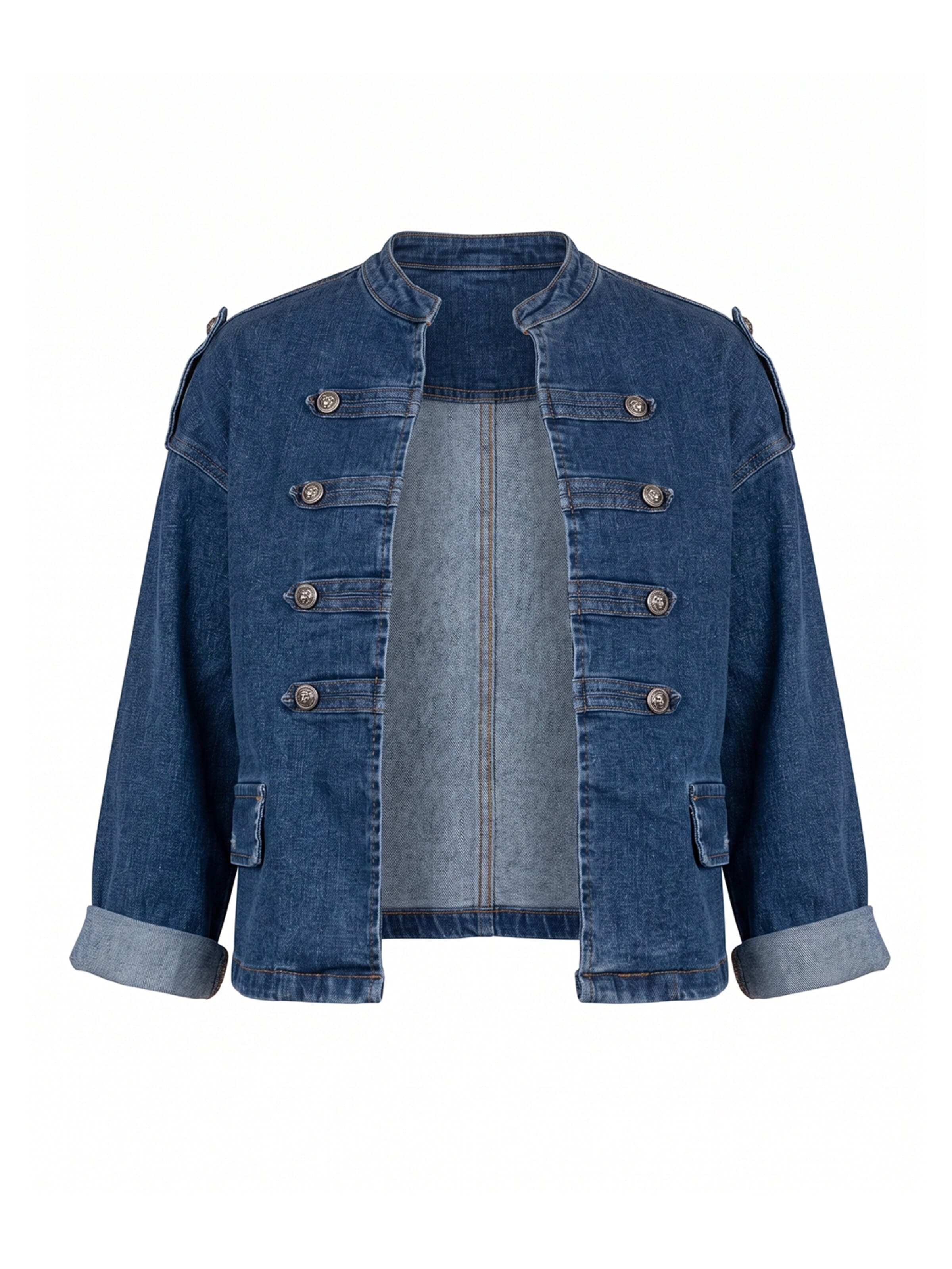 Veste mi-saison Tantra en bleu : devant